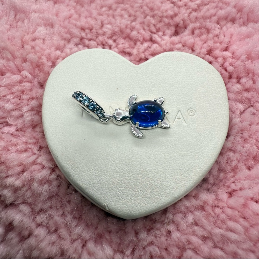 Murano Glass Sea Turtle Dangle Pandora Charm